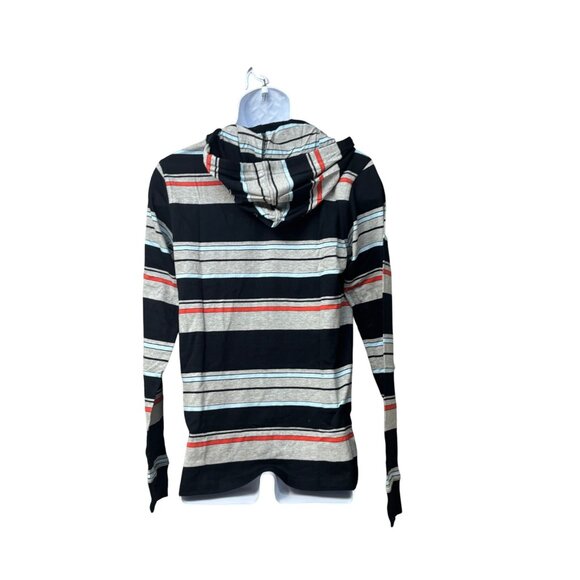 Micros Men’s Variagated Striped  Long Sleeve Hooded Tee, Sz. S - Picture 6 of 14